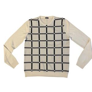 Jil Sander Navy Wool Sweater Size Large